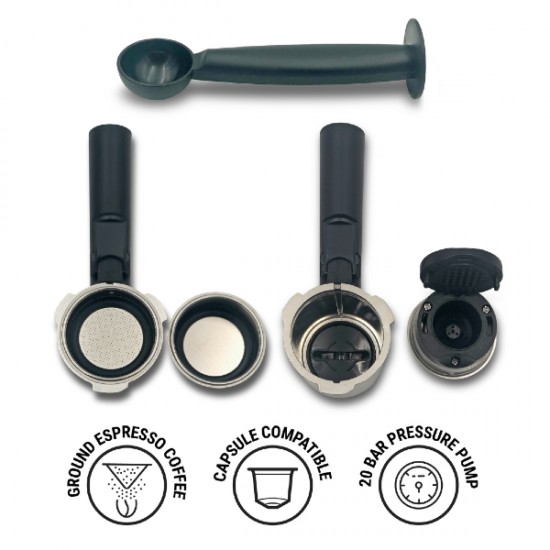IQ ΜΗΧΑΝΗ ESPRESSO CM-175 BLACK 1100W ΠΙΕΣΗΣ 20 BAR black IQ ΜΗΧΑΝΗ ESPRESSO CM-175 BLACK 1100W ΠΙΕΣΗΣ 20 BAR black
