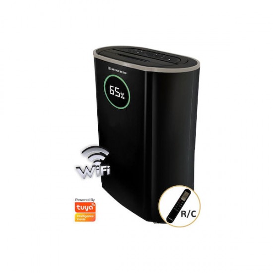 Morris- MDP-20410HIW Αφυγραντήρας 20lt/ημέρα με Ιονιστή και Wi-Fi Σε 6 άτοκες δόσεις Morris- MDP-20410HIW Αφυγραντήρας 20lt/ημέρα με Ιονιστή και Wi-Fi Σε 6 άτοκες δόσεις